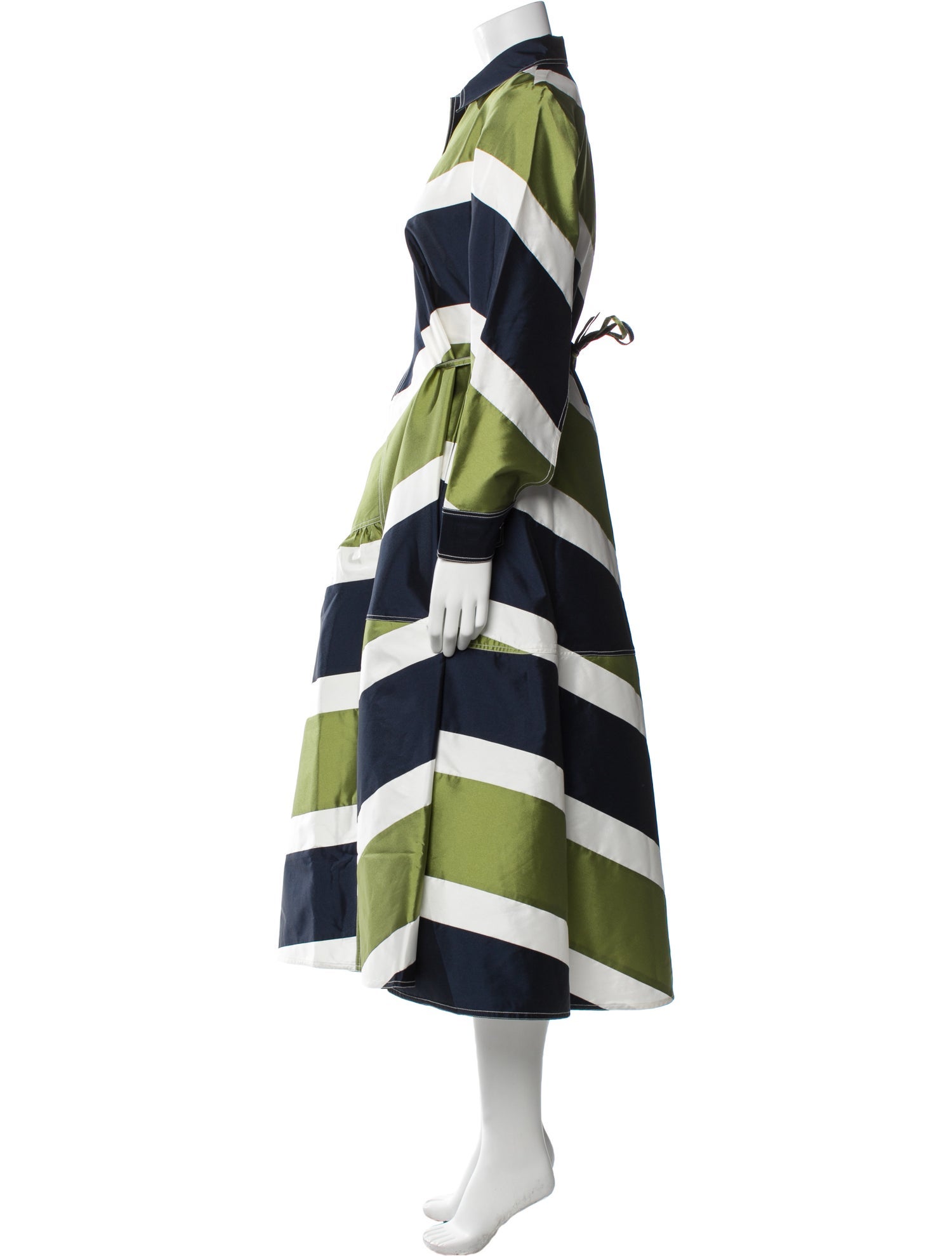 Lovebirds Striped Long Dress