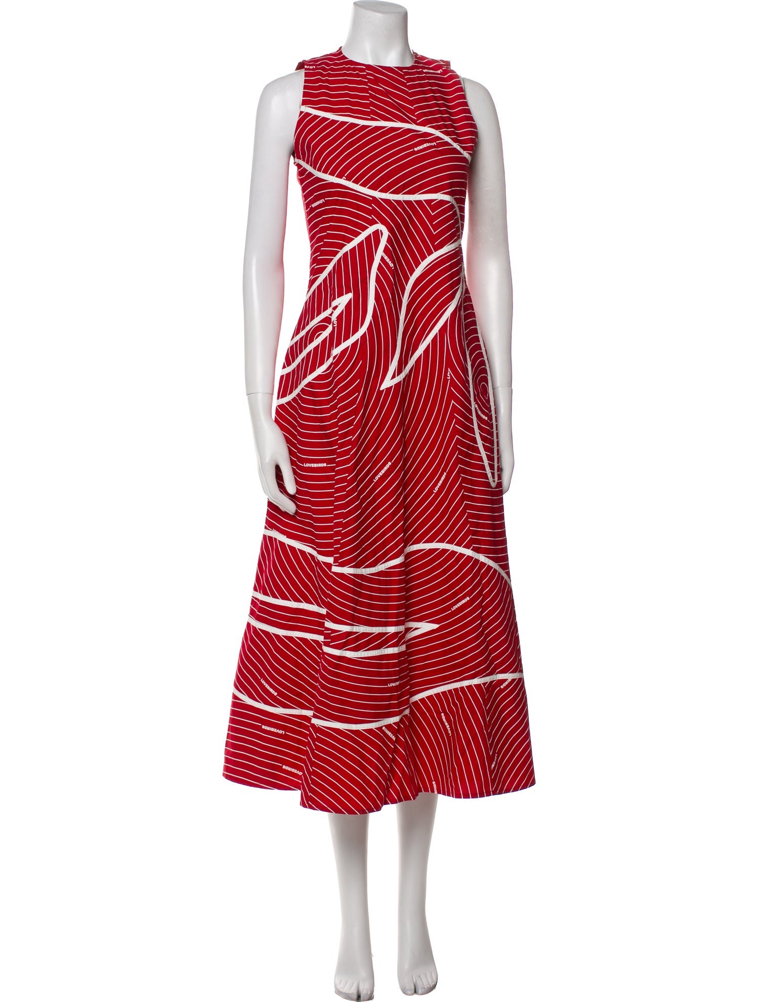 Lovebirds Printed Long Dress