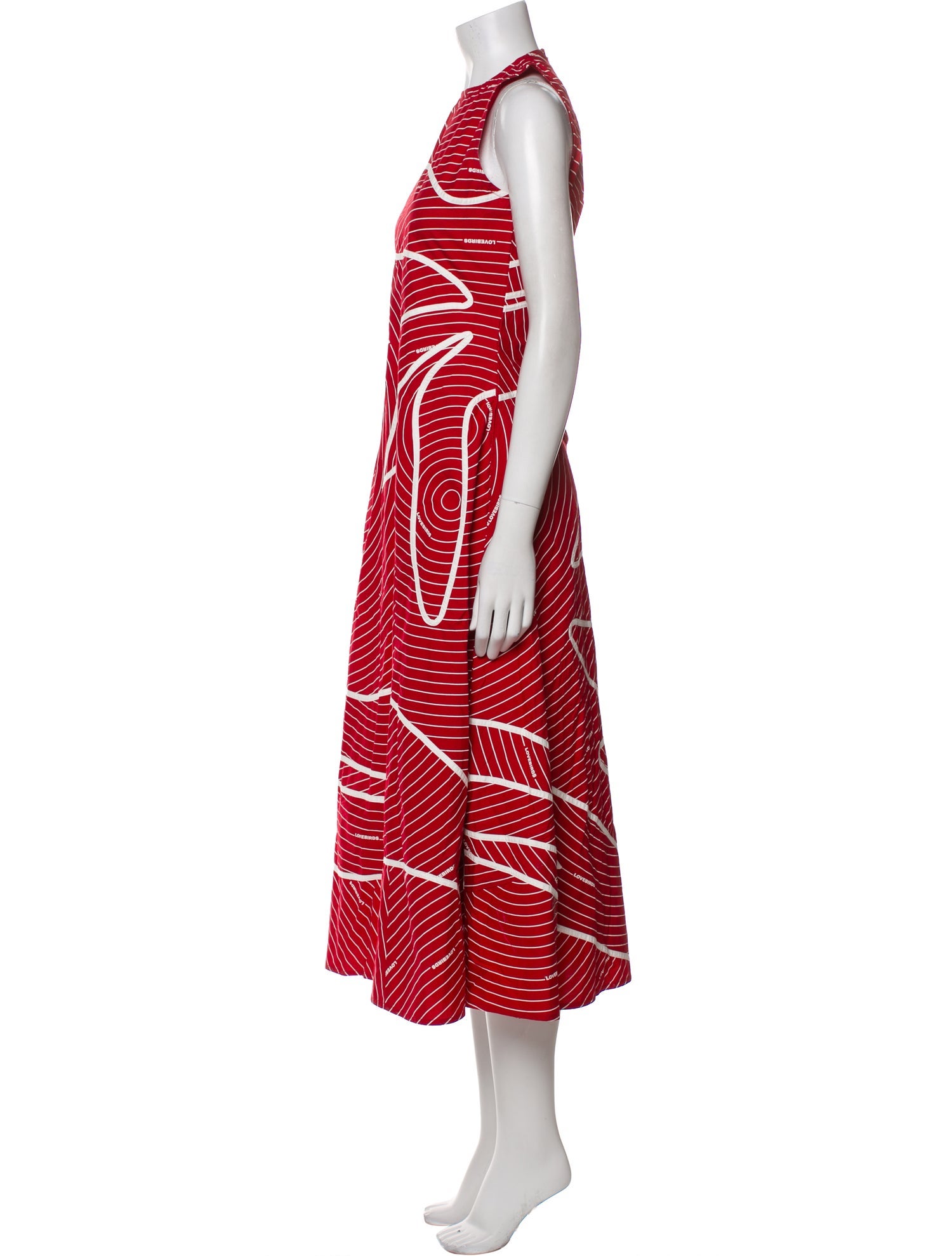 Lovebirds Printed Long Dress