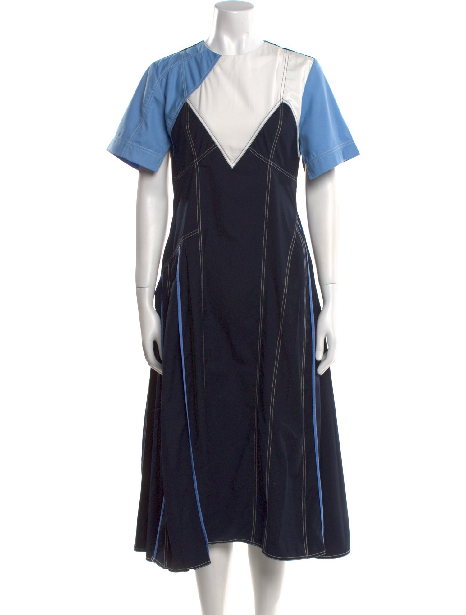 Lovebirds Crew Neck Long Dress