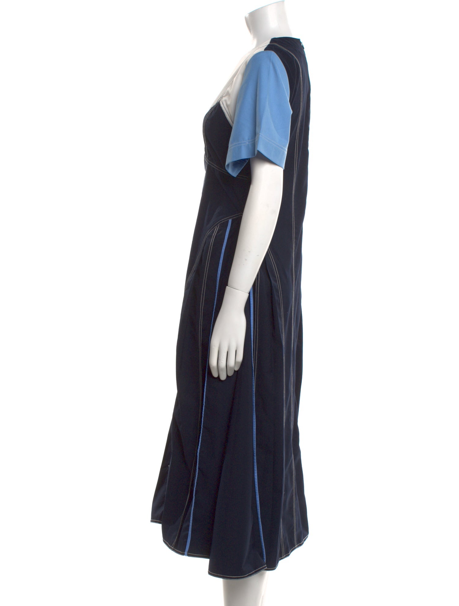 Lovebirds Crew Neck Long Dress