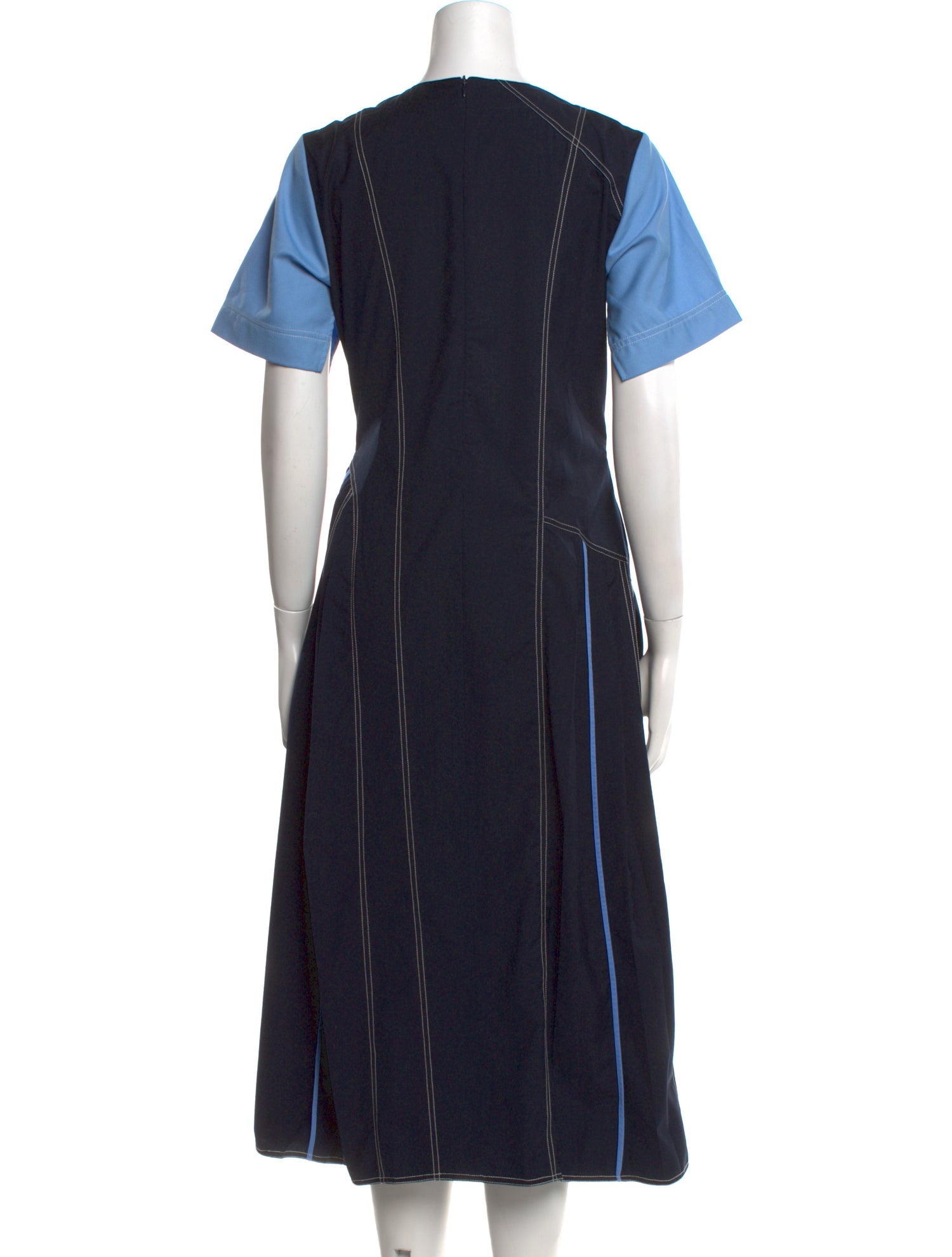 Lovebirds Crew Neck Long Dress