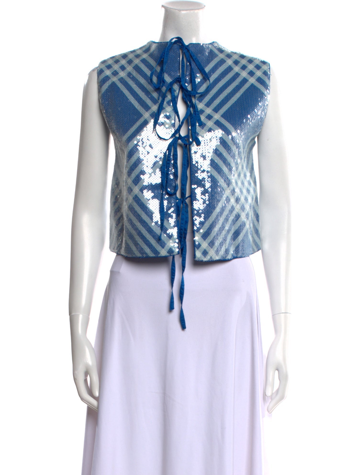 Lovebirds Linen Striped Crop Top w/ Tags