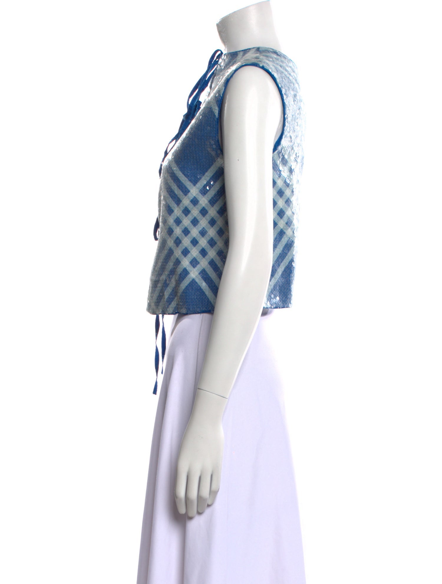 Lovebirds Linen Striped Crop Top w/ Tags