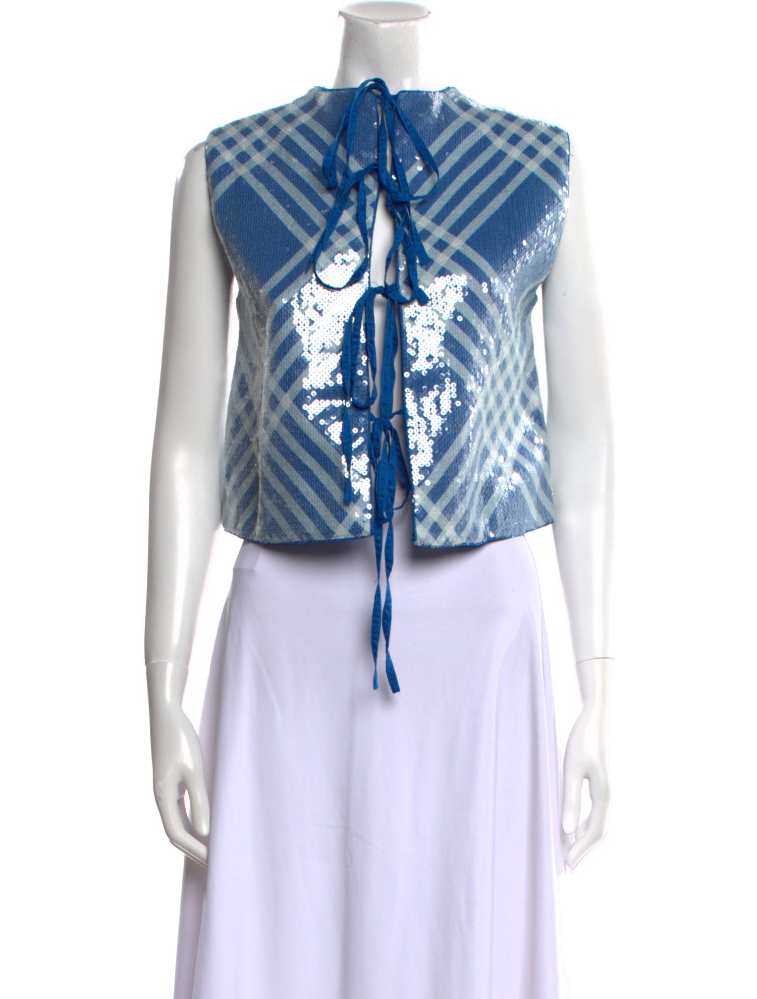 Lovebirds Linen Striped Crop Top w/ Tags