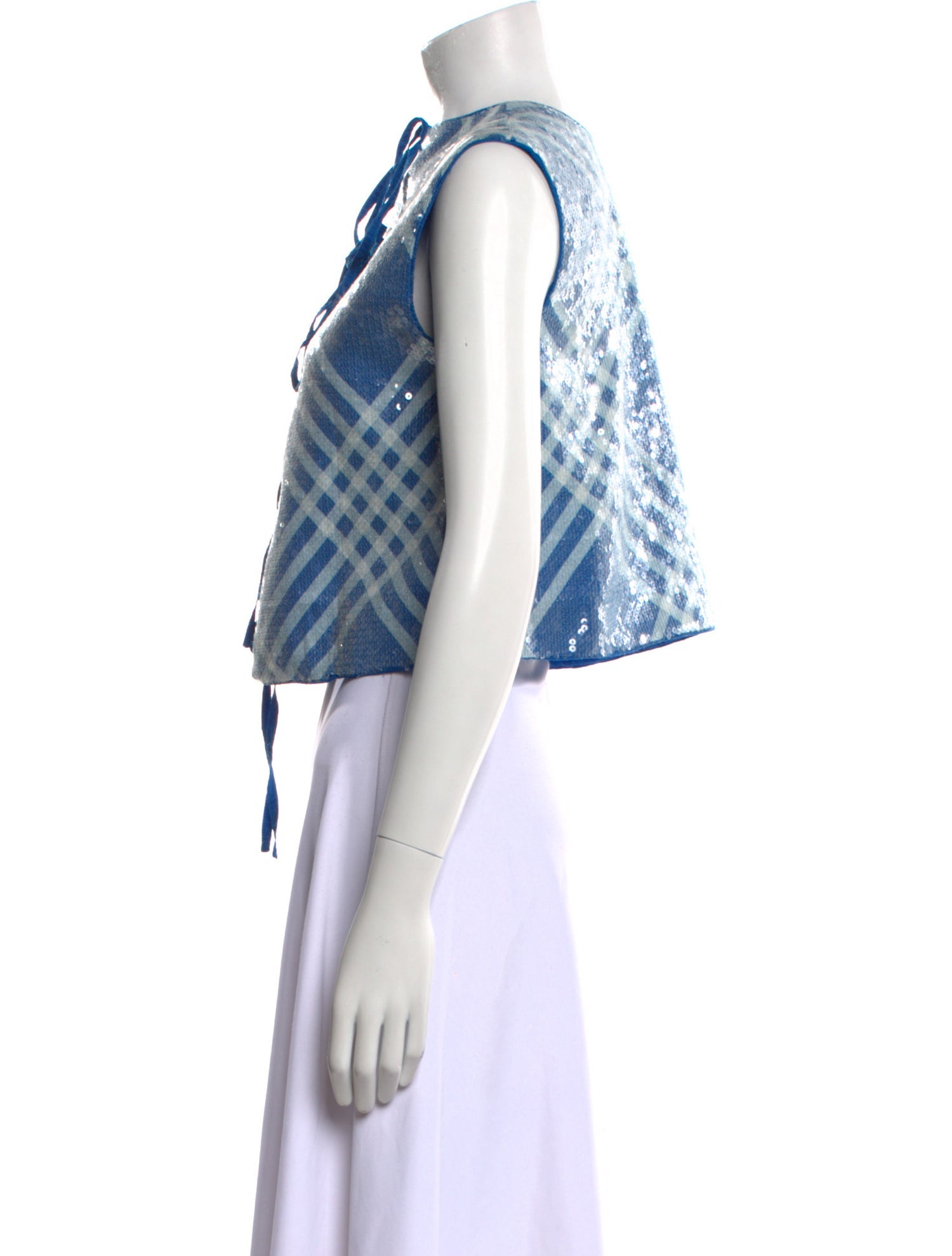 Lovebirds Linen Striped Crop Top w/ Tags