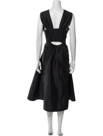 Lovebirds Silk Midi Length Dress