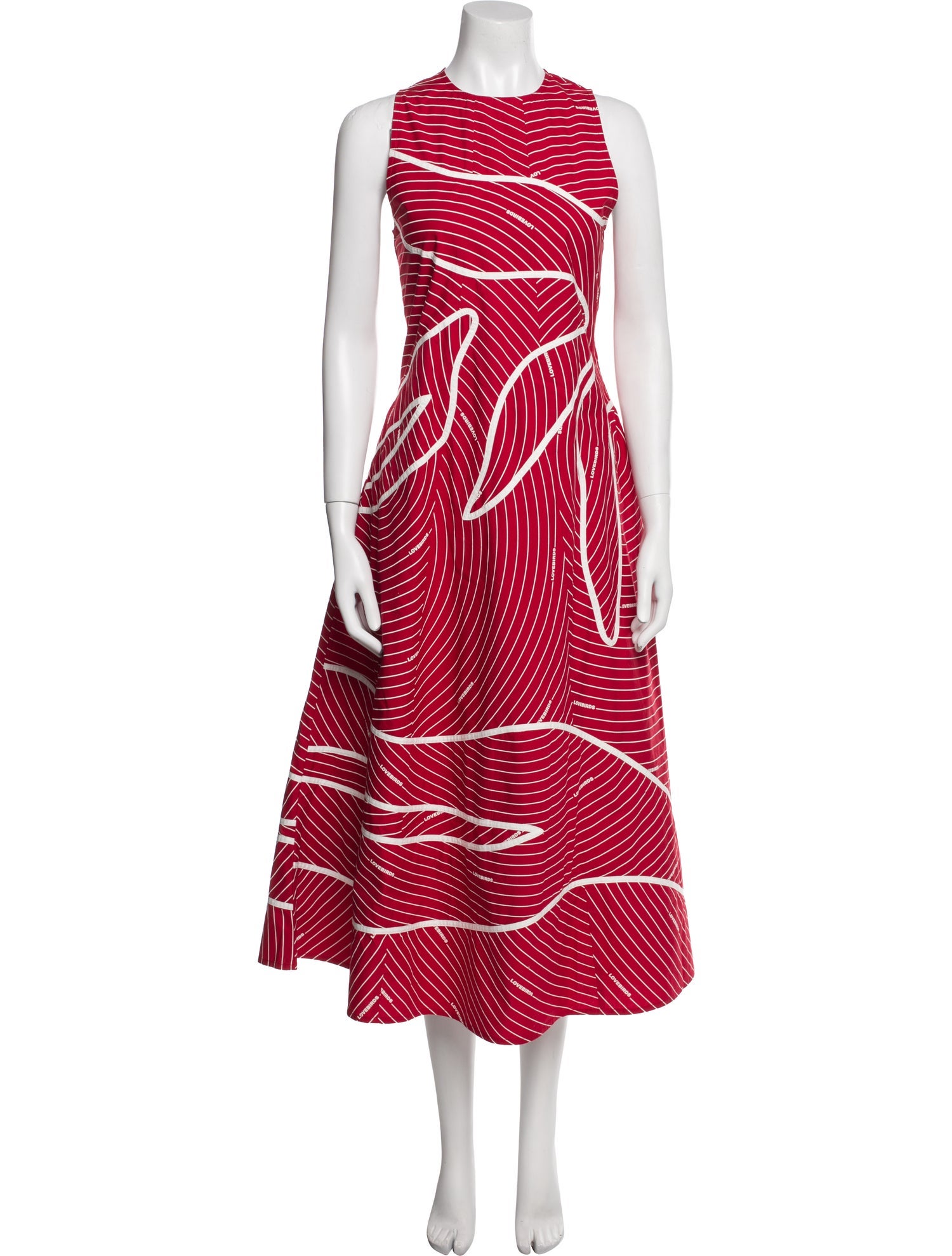 Lovebirds Printed Long Dress