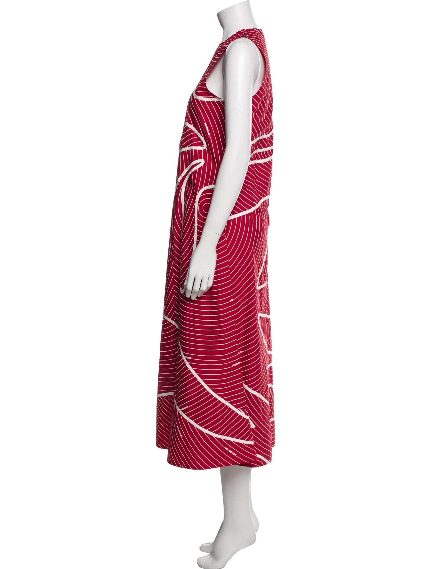 Lovebirds Printed Long Dress