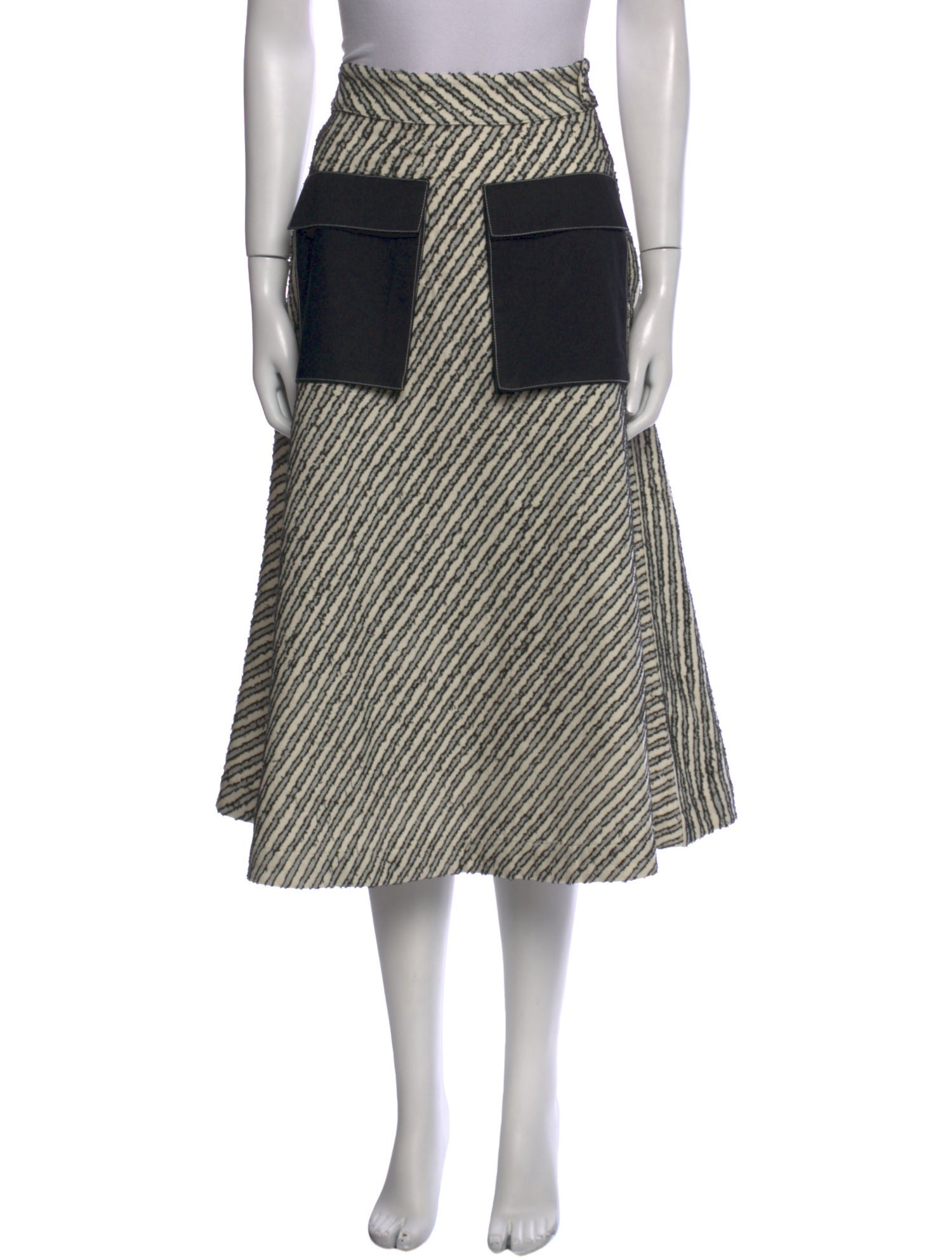 Lovebirds Wool Midi Length Skirt