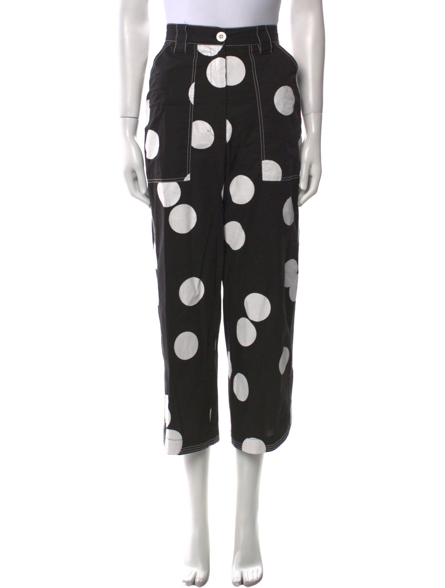 Lovebirds Polka Dot Print Wide Leg Pants