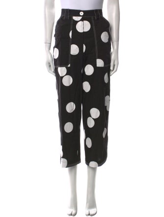 Lovebirds Polka Dot Print Wide Leg Pants