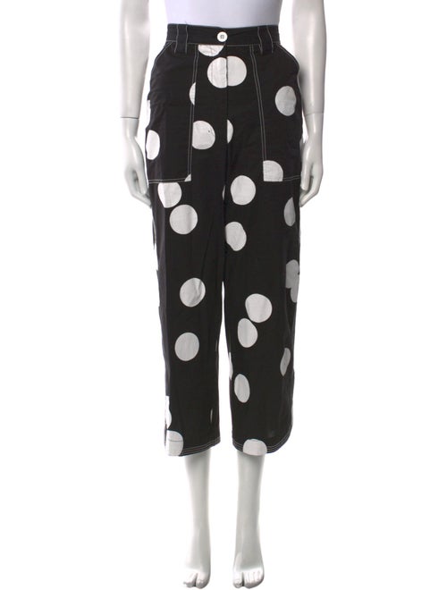 Lovebirds Polka Dot Print Wide Leg Pants