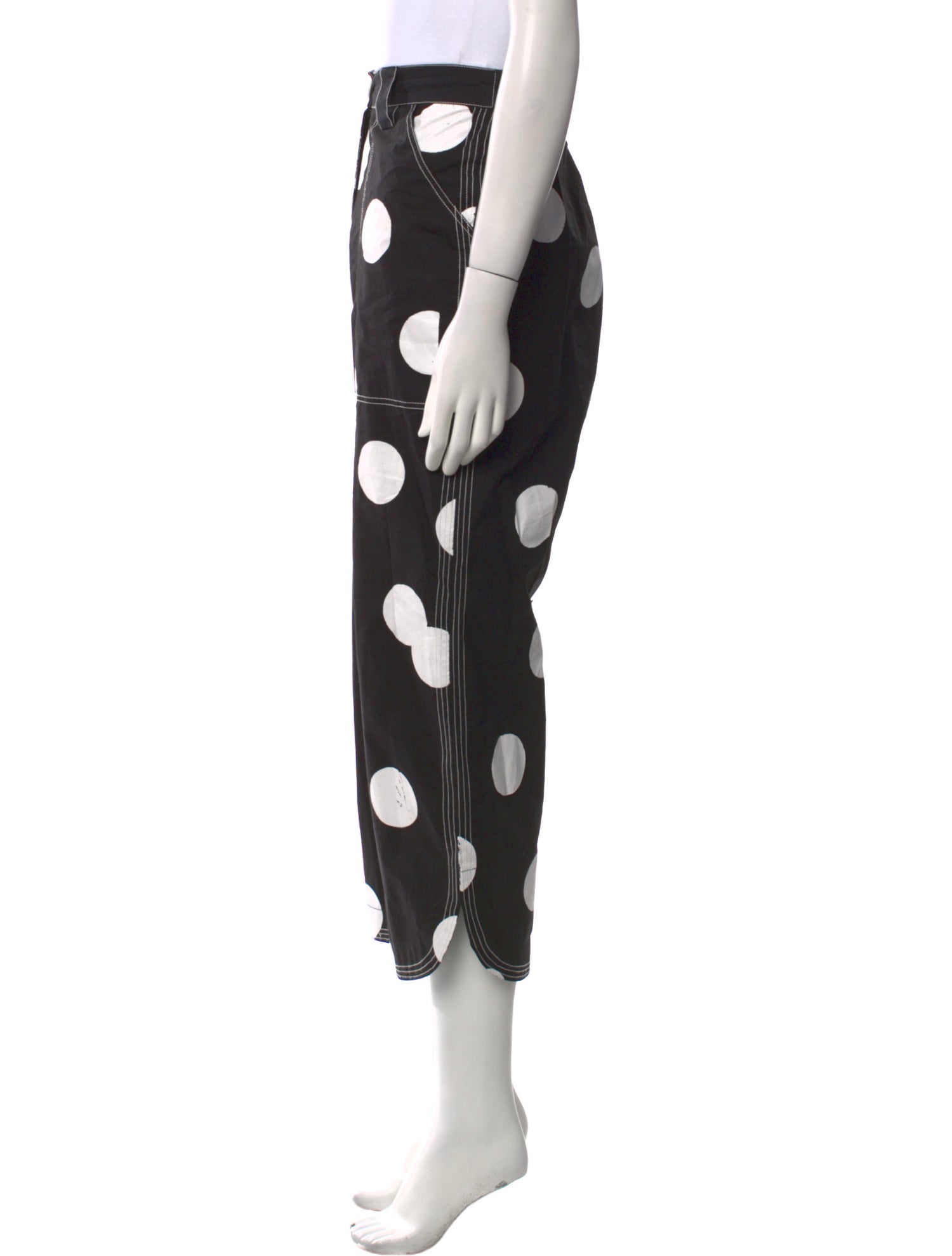 Lovebirds Polka Dot Print Wide Leg Pants