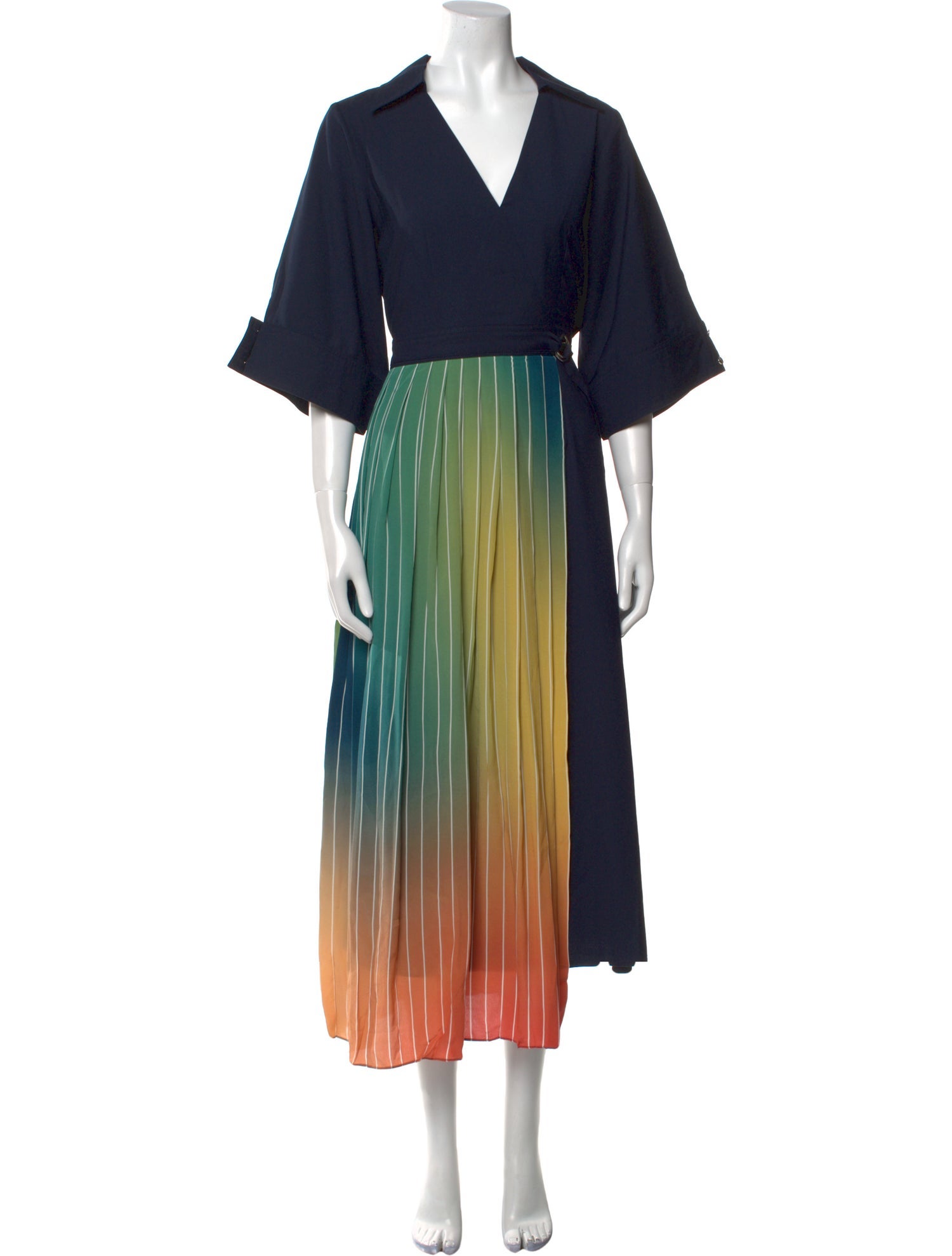 Lovebirds Striped Long Dress