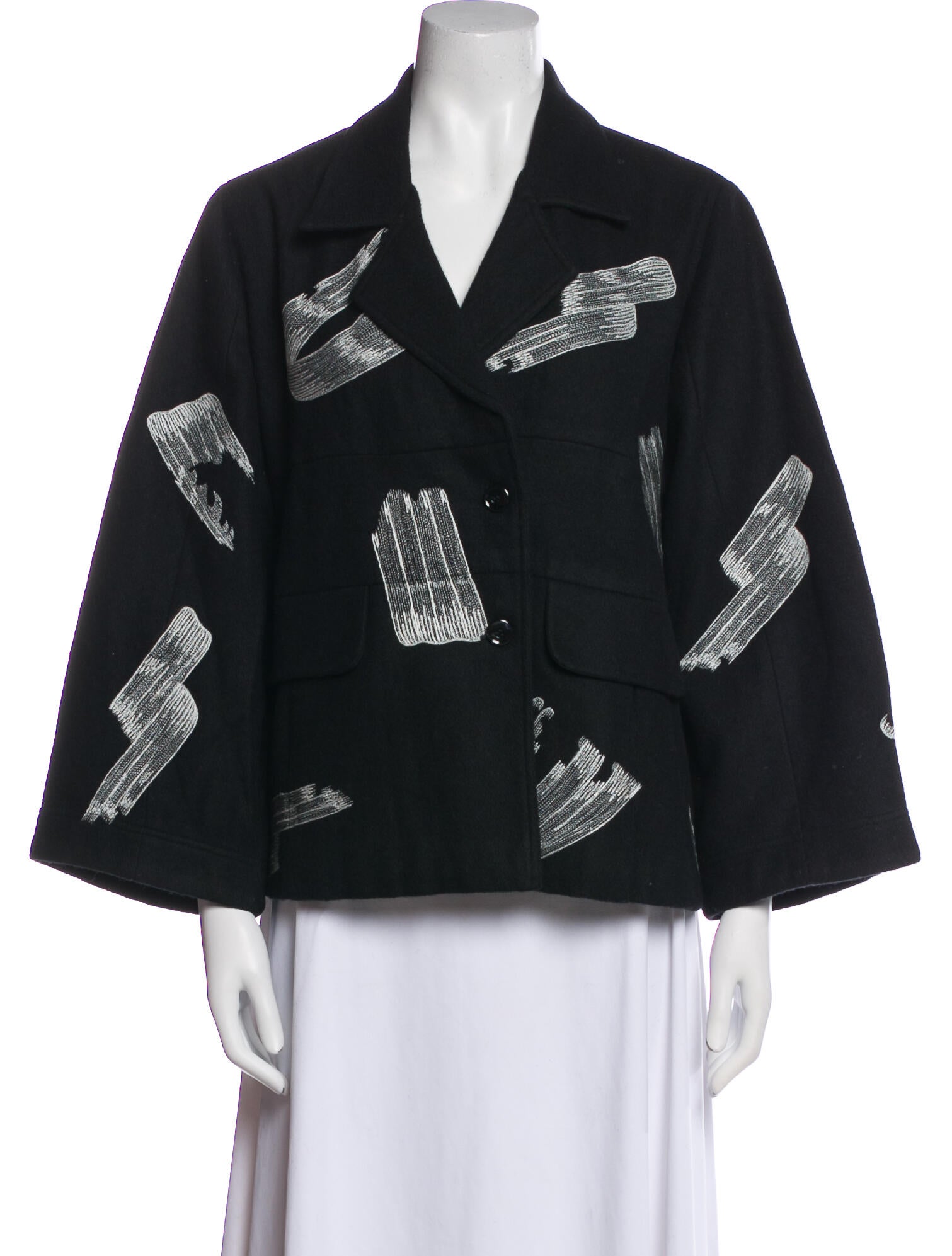 Lovebirds Wool Printed Jacket w/ Tags