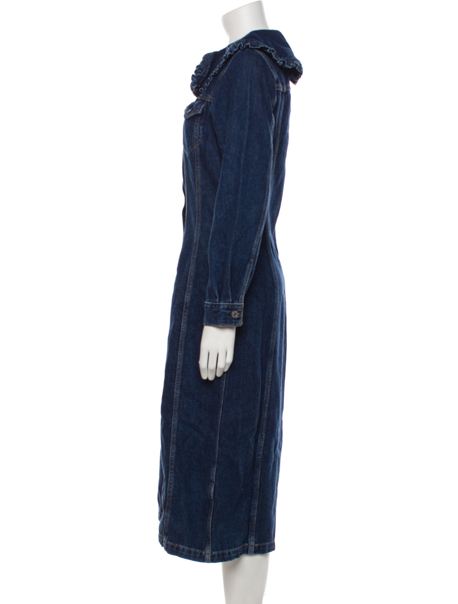 Levi's x Ganni Crew Neck Midi Length Dress