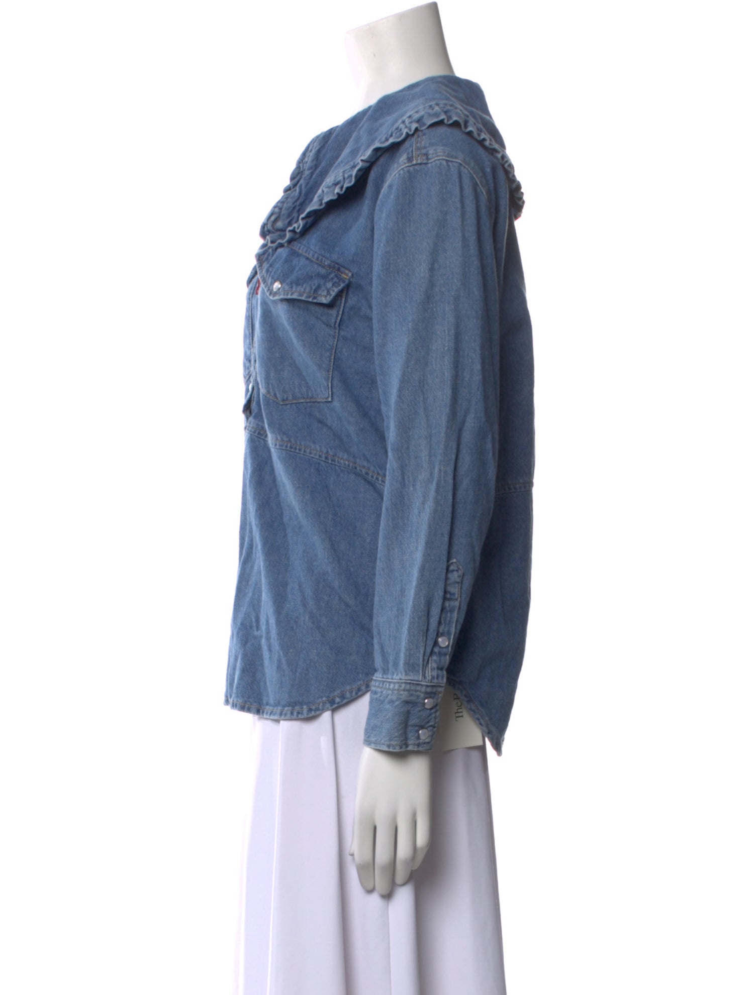 Levi's x Ganni Crew Neck Long Sleeve Blouse