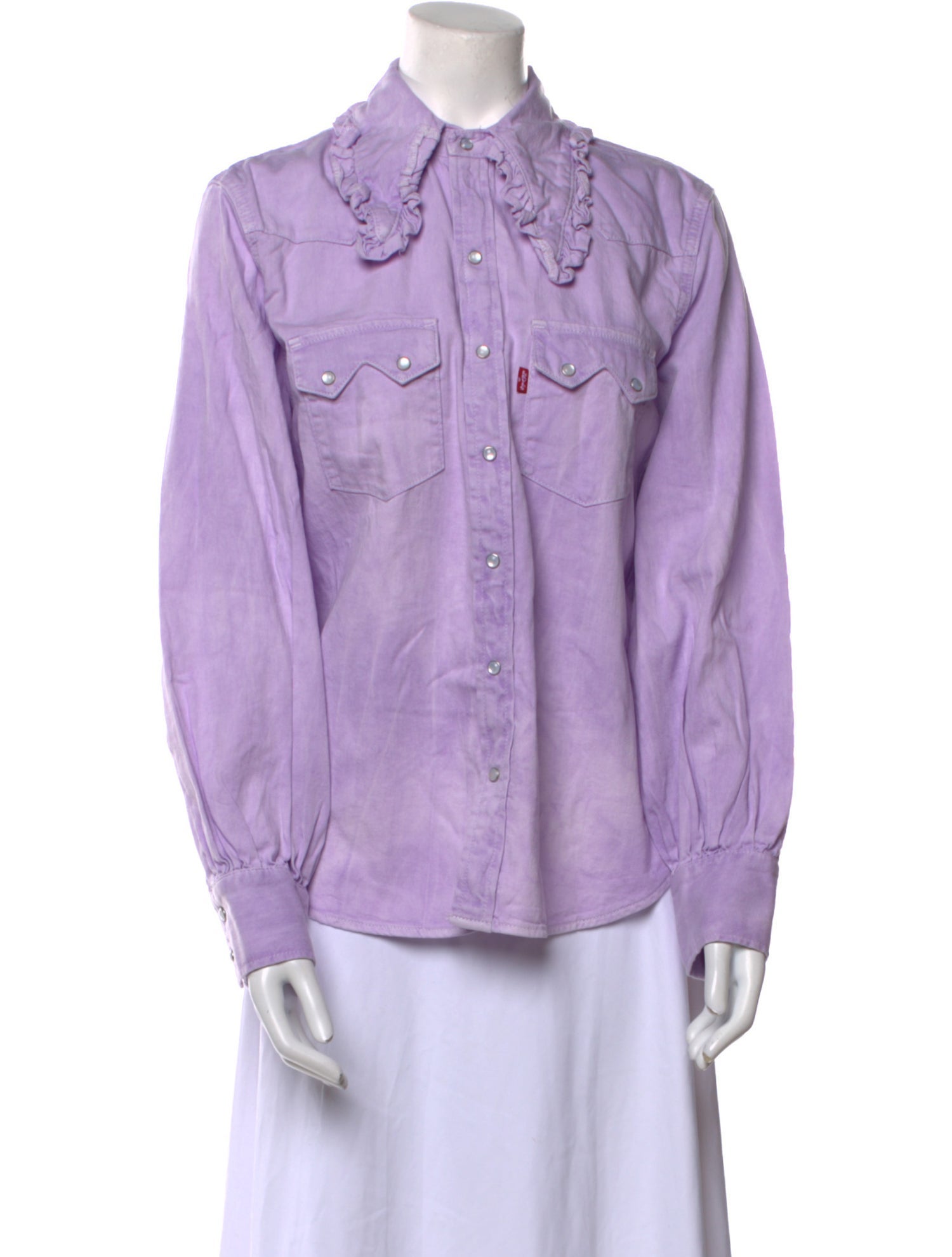 Levi's x Ganni Long Sleeve Button-Up Top