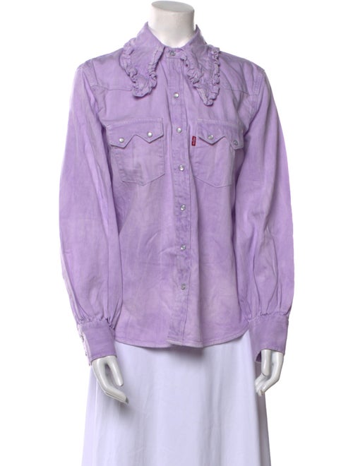 Levi's x Ganni Long Sleeve Button-Up Top