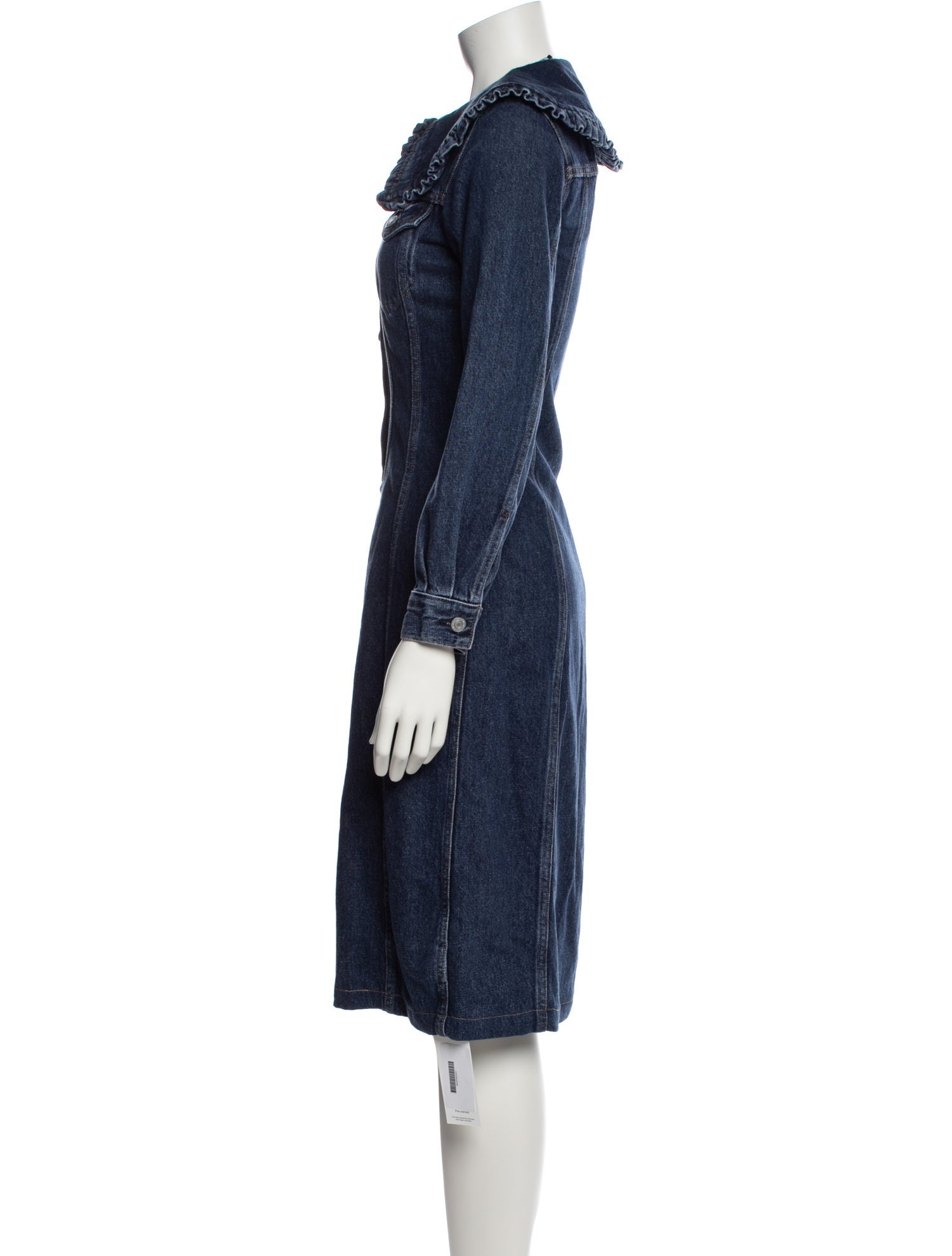 Levi's x Ganni Crew Neck Midi Length Dress