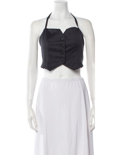 LVIR Halterneck Sleeveless Crop Top