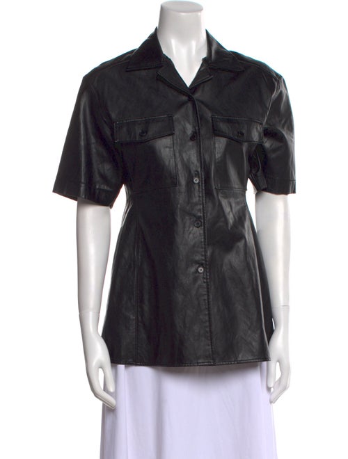 LVIR Short Sleeve Button-Up Top