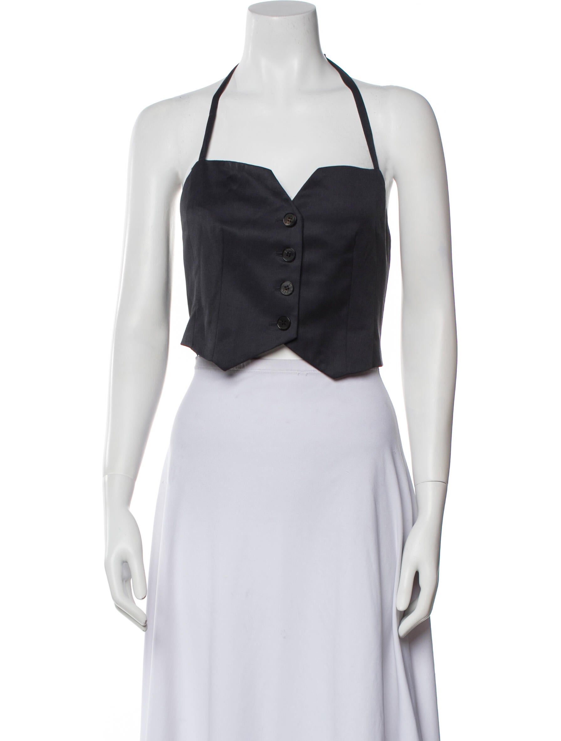 LVIR Halterneck Sleeveless Crop Top