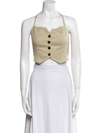 LVIR Square Neckline Sleeveless Crop Top