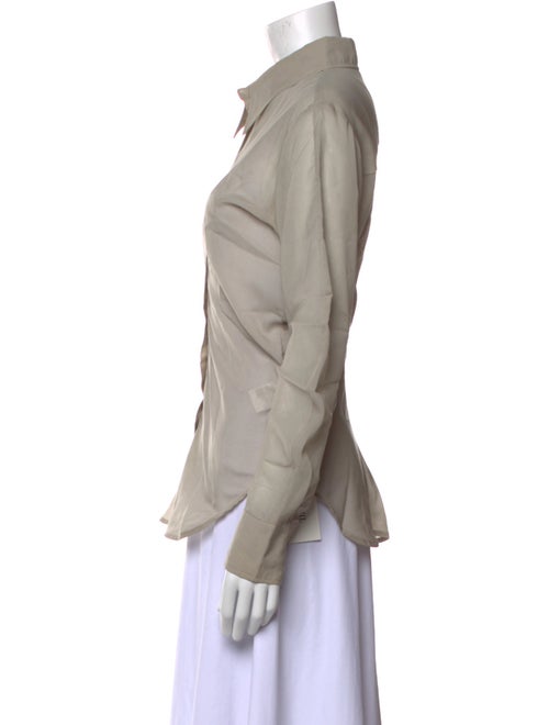 LVIR Wool Long Sleeve Button-Up Top