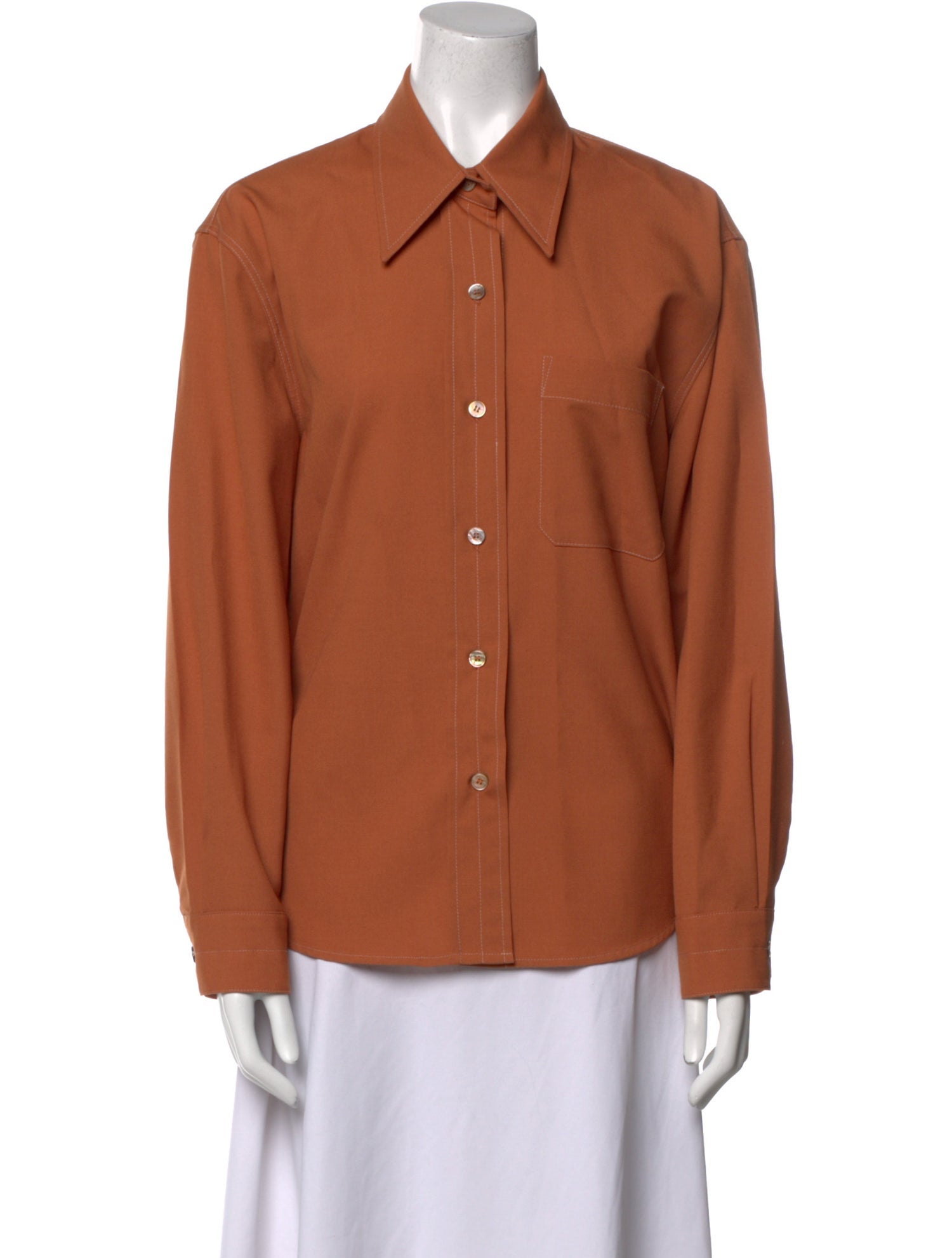 LVIR Long Sleeve Button-Up Top
