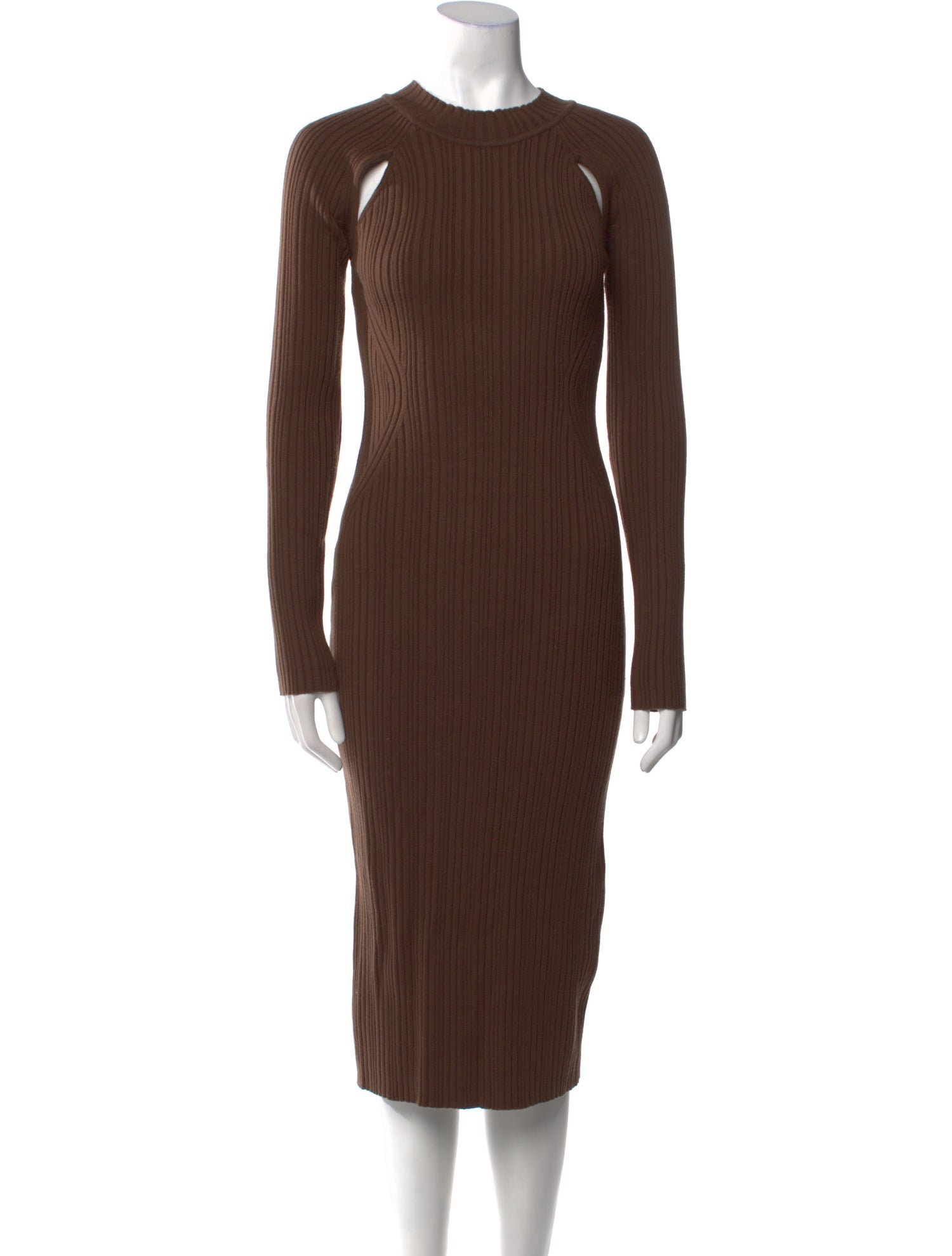 LVIR Crew Neck Midi Length Dress