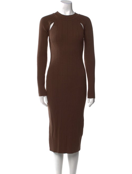 LVIR Crew Neck Midi Length Dress