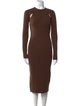 LVIR Crew Neck Midi Length Dress