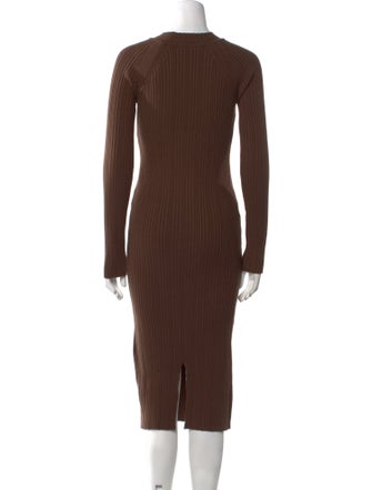 LVIR Crew Neck Midi Length Dress