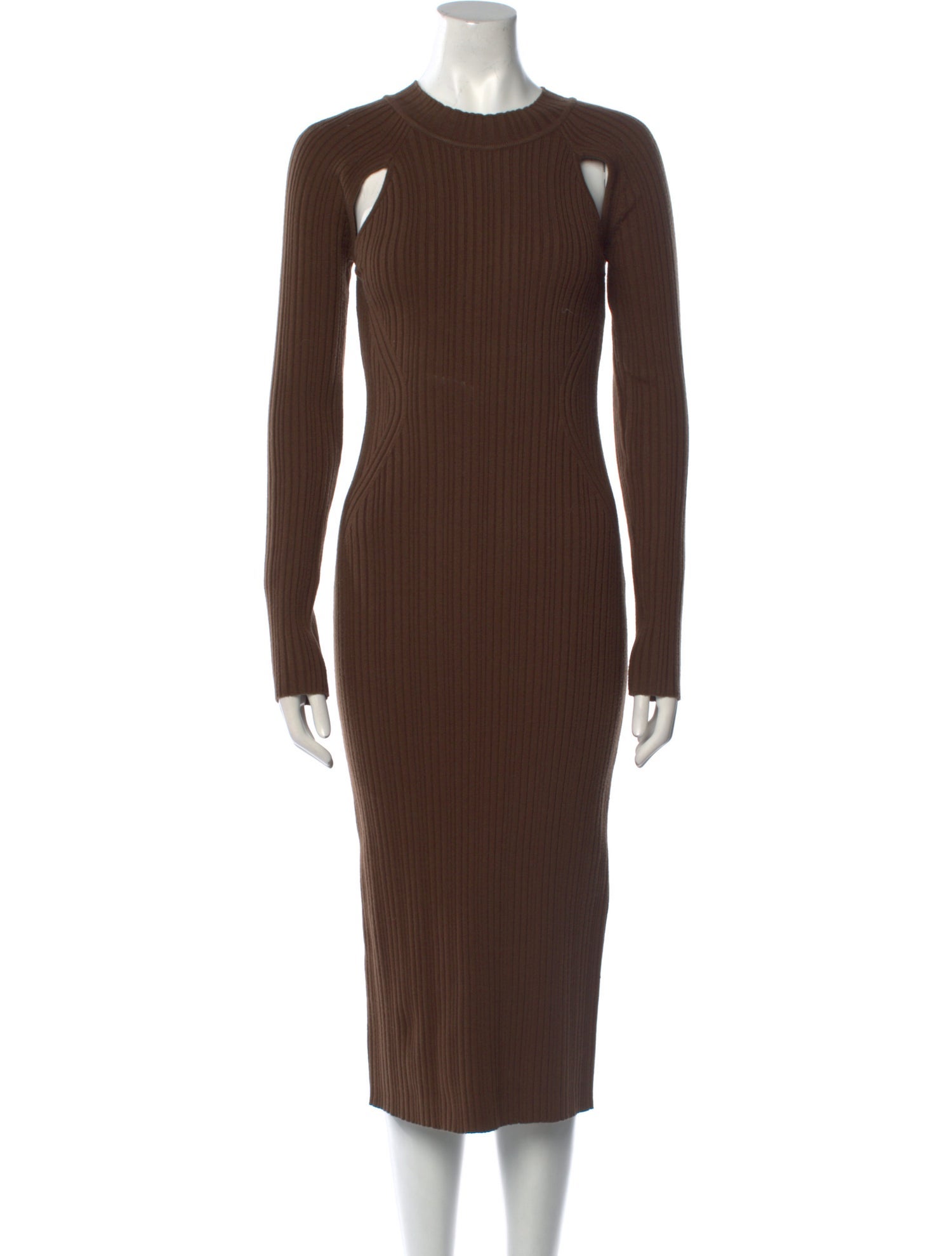 LVIR Crew Neck Midi Length Dress
