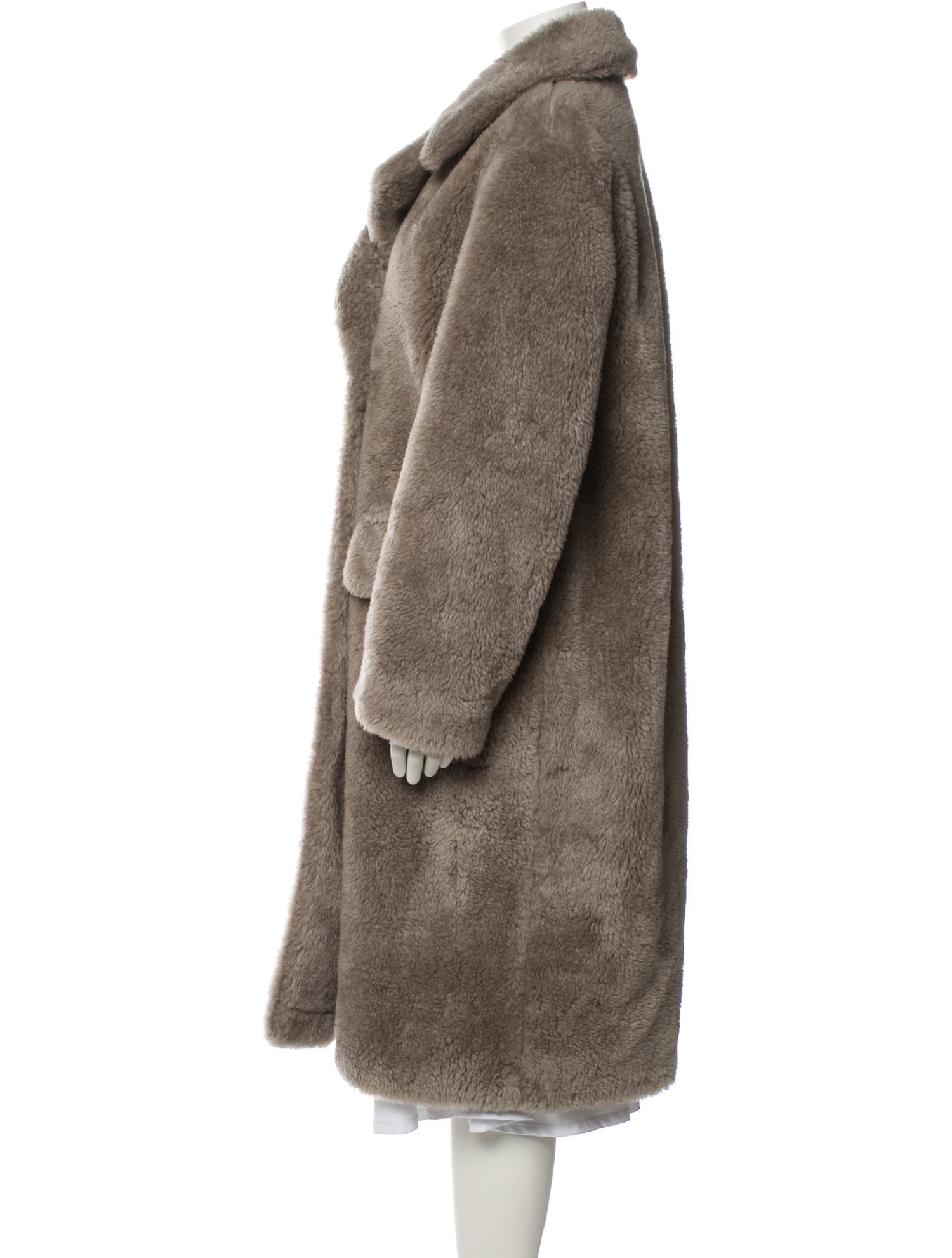 LVIR Wool Faux Fur Coat w/ Tags
