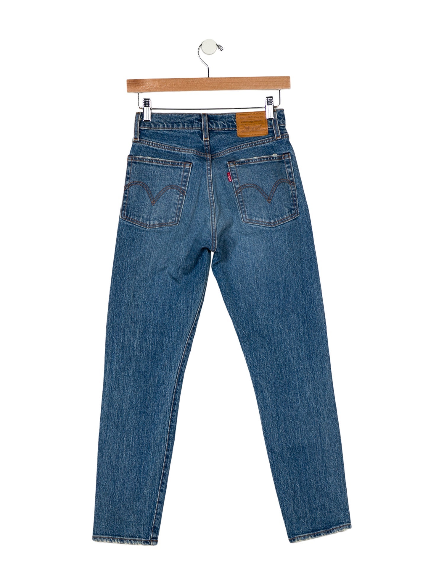 Levi Strauss Mid-Rise Straight Leg Jeans
