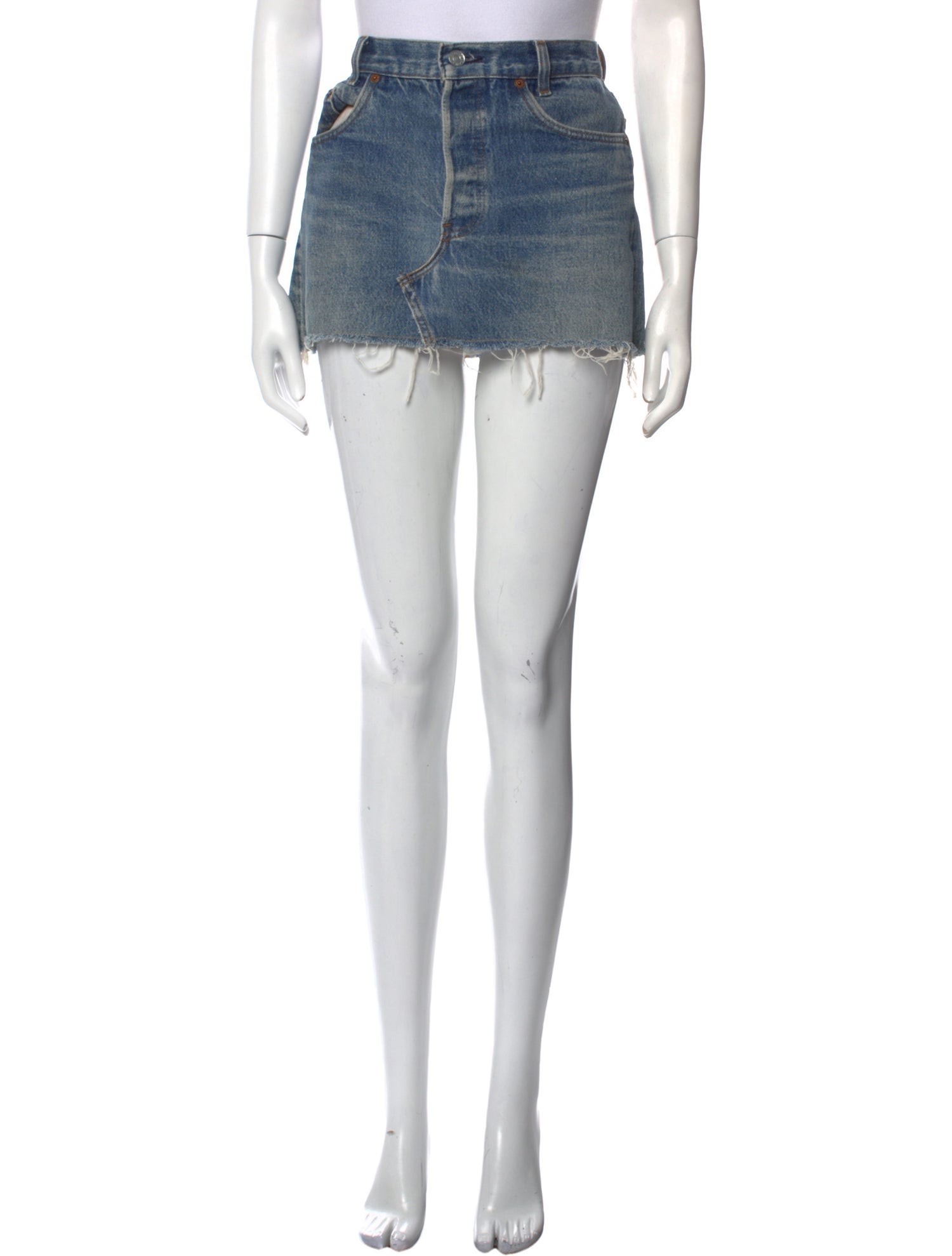 Levi's Vintage Clothing Distressed Accents Mini Skirt