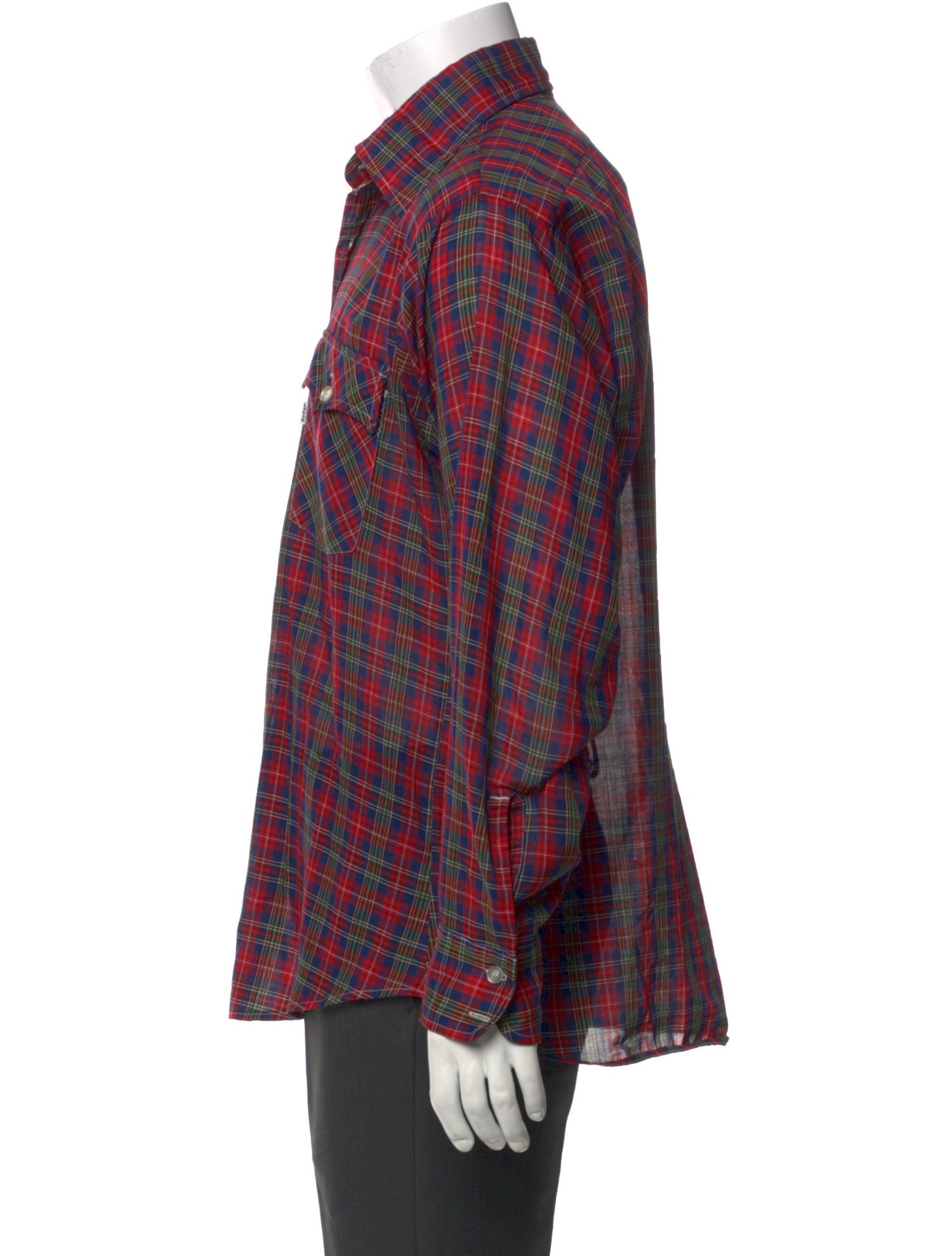 Levi's Vintage Clothing Plaid Print Long Sleeve Shirt