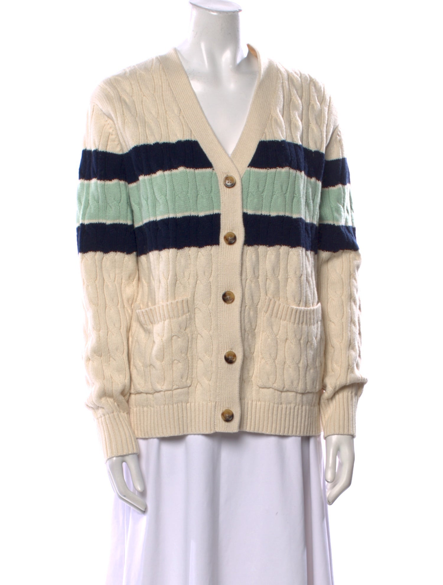 Levi's Vintage Clothing Striped V-Neck Sweater