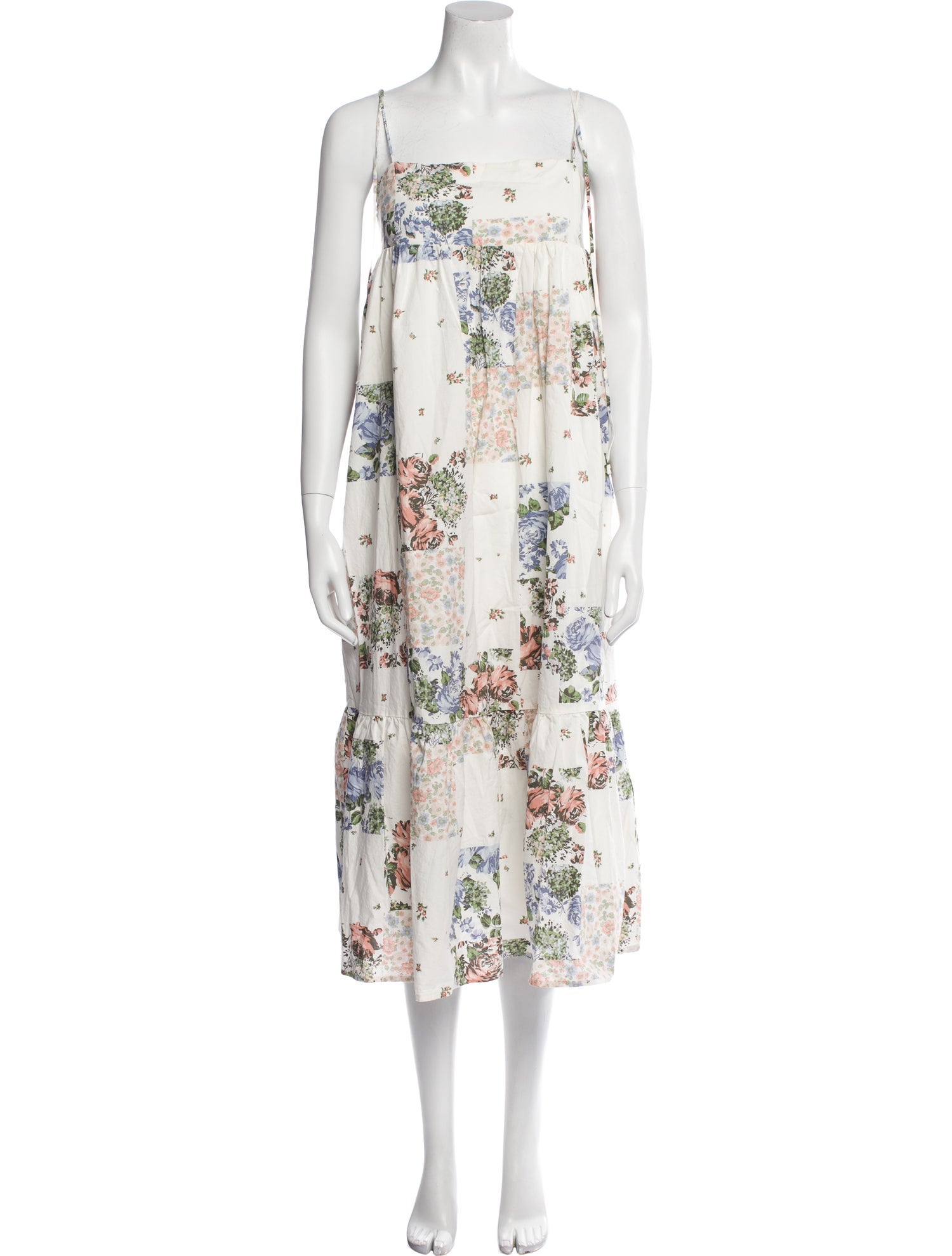 Levi's Vintage Clothing Floral Print Midi Length Dress