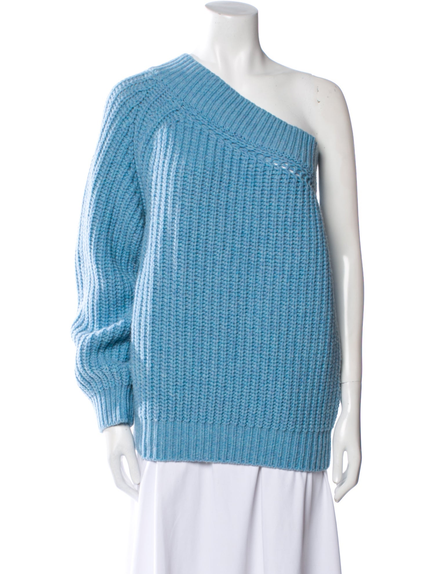 La Vie Jetsetter Cashmere One-Shoulder Sweater