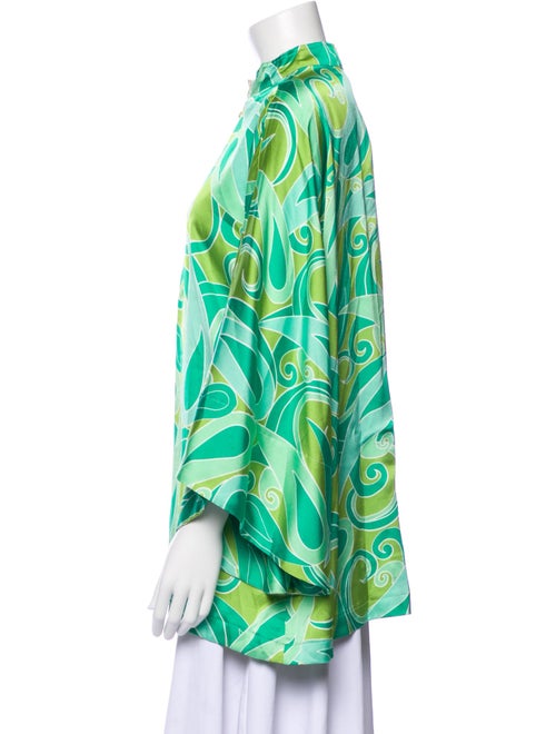 La Vie Jetsetter Printed Mock Neck Tunic