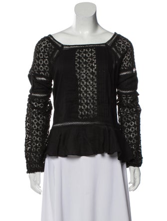 Love Sam Square Neckline Long Sleeve Blouse