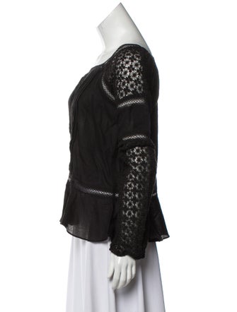 Love Sam Square Neckline Long Sleeve Blouse