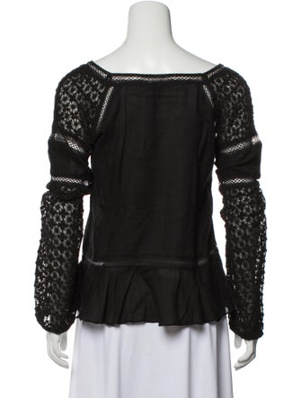 Love Sam Square Neckline Long Sleeve Blouse