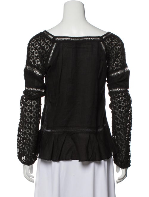 Love Sam Square Neckline Long Sleeve Blouse