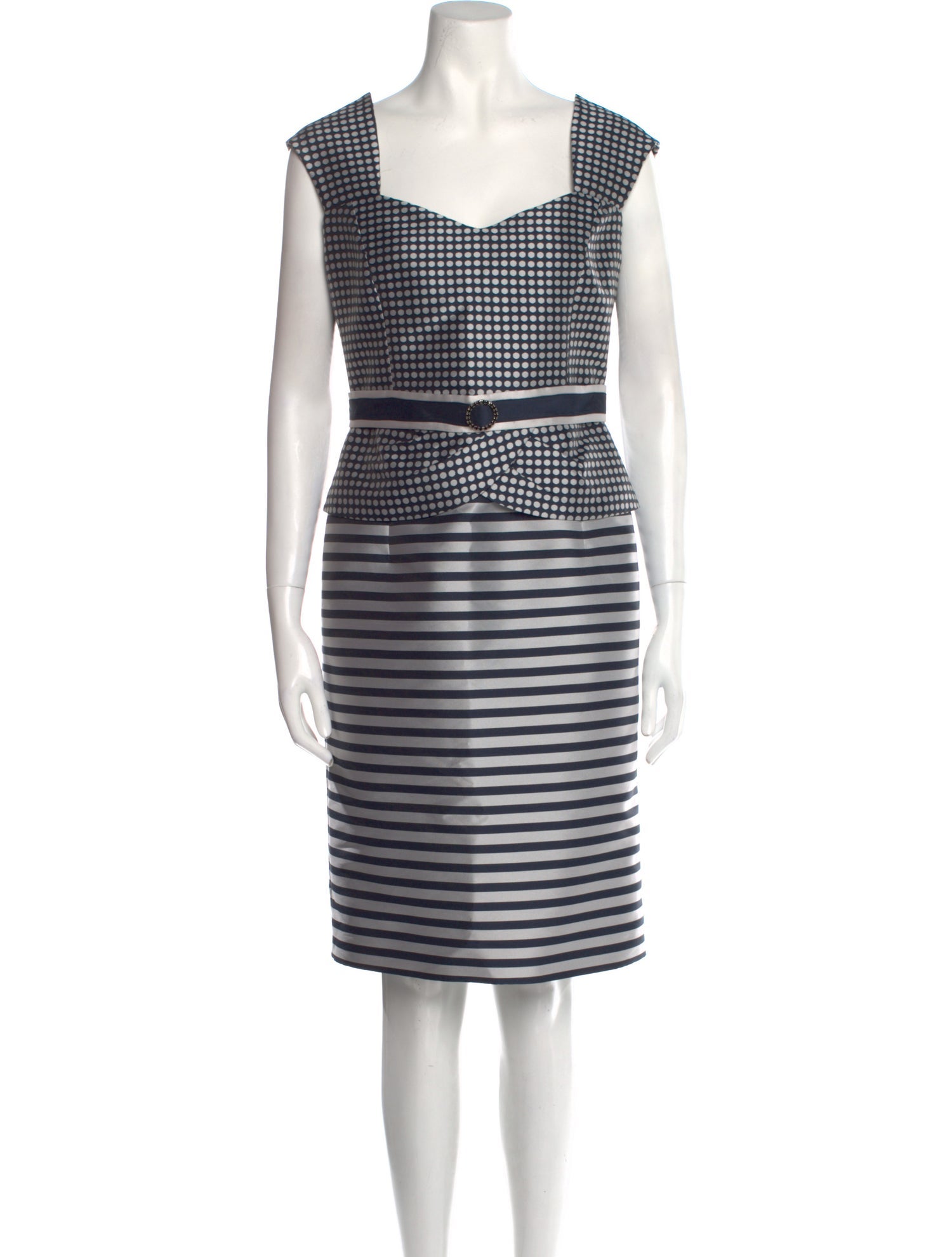 Luis Civit Printed Knee-Length Dress