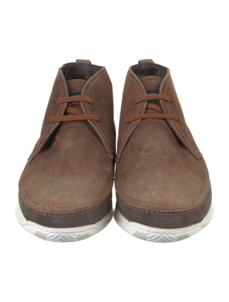 LO. WHITE Suede Sneakers